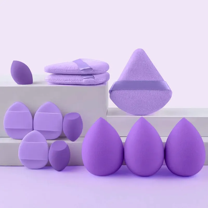 12/32pcs Makeup Brush at Sponge Set Propesyonal na Makeup Brush Set Beauty Blender Triangle Powder Puff Clean Powder Puff
