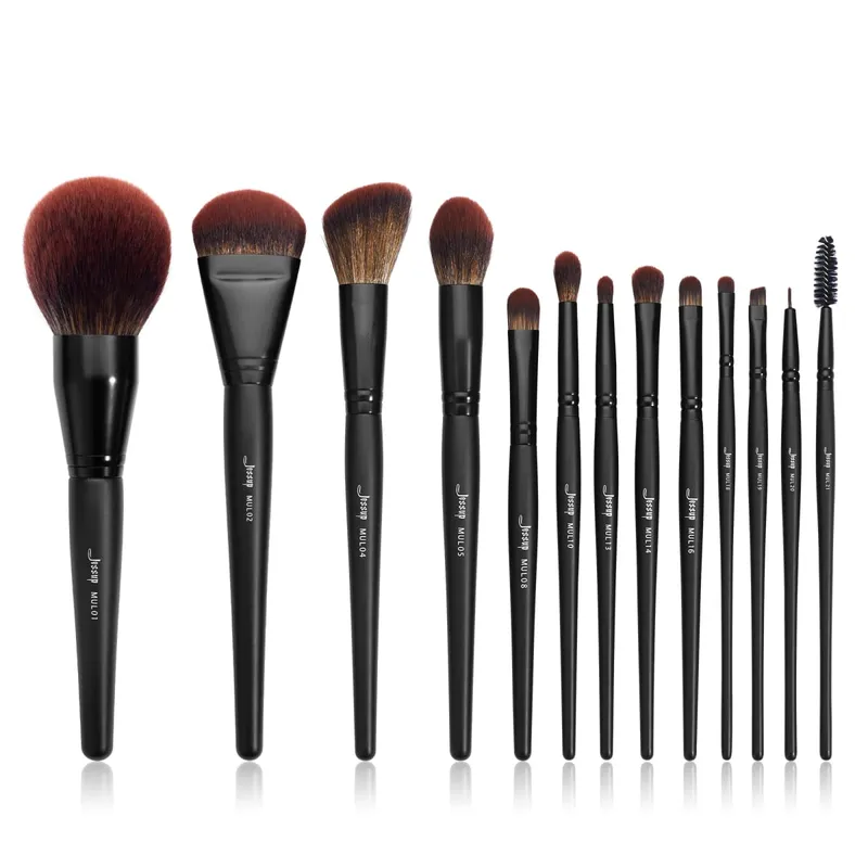 Jessup 13PCS Makeup Brushes set Premium Synthetic Big Powder Foundation Highlighter Concealer Contour Precision Eyeliner T300