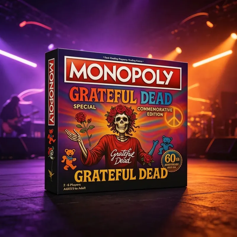 Επιτραπέζιο παιχνίδι Ozzy Osbourne Monopoly Back To The Beginning Limited Συλλεκτικό Dark Rock Band Επιτραπέζιο Δώρο διακοπών για ενήλικες