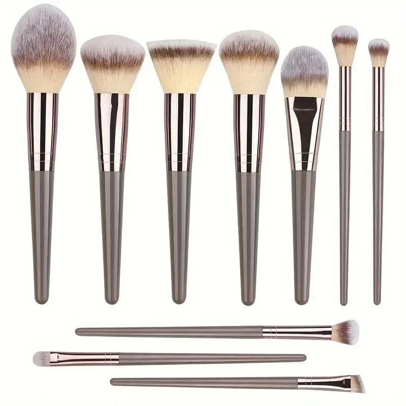 Premium Makeup Brushes Set Kabilang ang Makeup Brushes Hairband Wrist Sponge Ball Powder Puff Silicone Cleaning Makeup Brush Tool