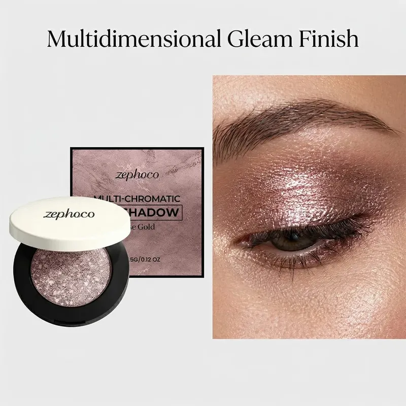 Multi Chromatic Eye Shadow Rose Gold Palette Foundation Stick Face Makeup Kit Pigmented Waterproof Cosmetics Set Daily Dating