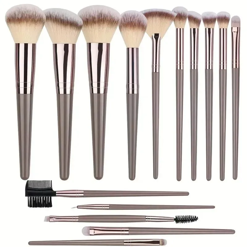 Premium Makeup Brushes Set Kabilang ang Makeup Brushes Hairband Wrist Sponge Ball Powder Puff Silicone Cleaning Makeup Brush Tool