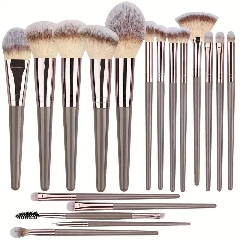 Premium Makeup Brushes Set Kabilang ang Makeup Brushes Hairband Wrist Sponge Ball Powder Puff Silicone Cleaning Makeup Brush Tool