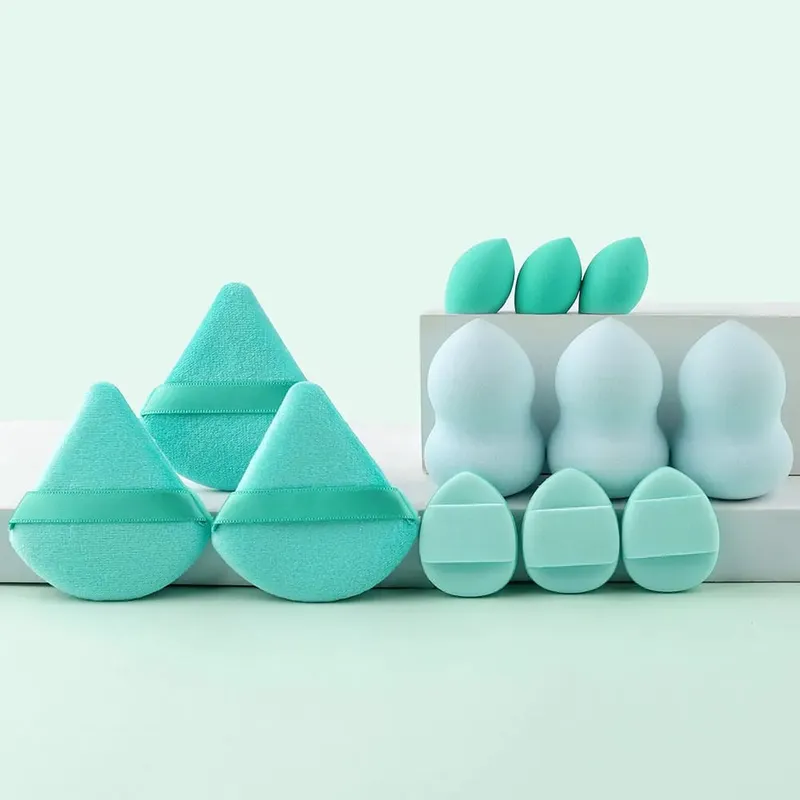 12/32pcs Makeup Brush at Sponge Set Propesyonal na Makeup Brush Set Beauty Blender Triangle Powder Puff Clean Powder Puff