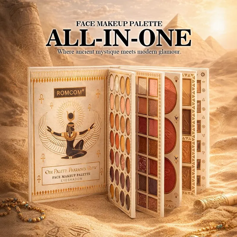 Βιβλίο Μακιγιάζ All-in-One 5 σελίδων Eye Shadow Powder Blusher High Gloss Powder Facial Mask Lip Gloss Mascara Essence Eye Black
