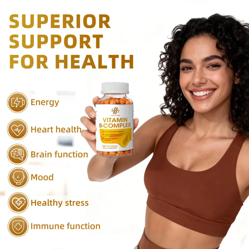 iMATCHME Compound Vitamin B Capsule with Vitamin B2，B6 ，B12 Inositol & Biotin Relieve Stress & Immune System Support Heart Health Brain Function，Mood