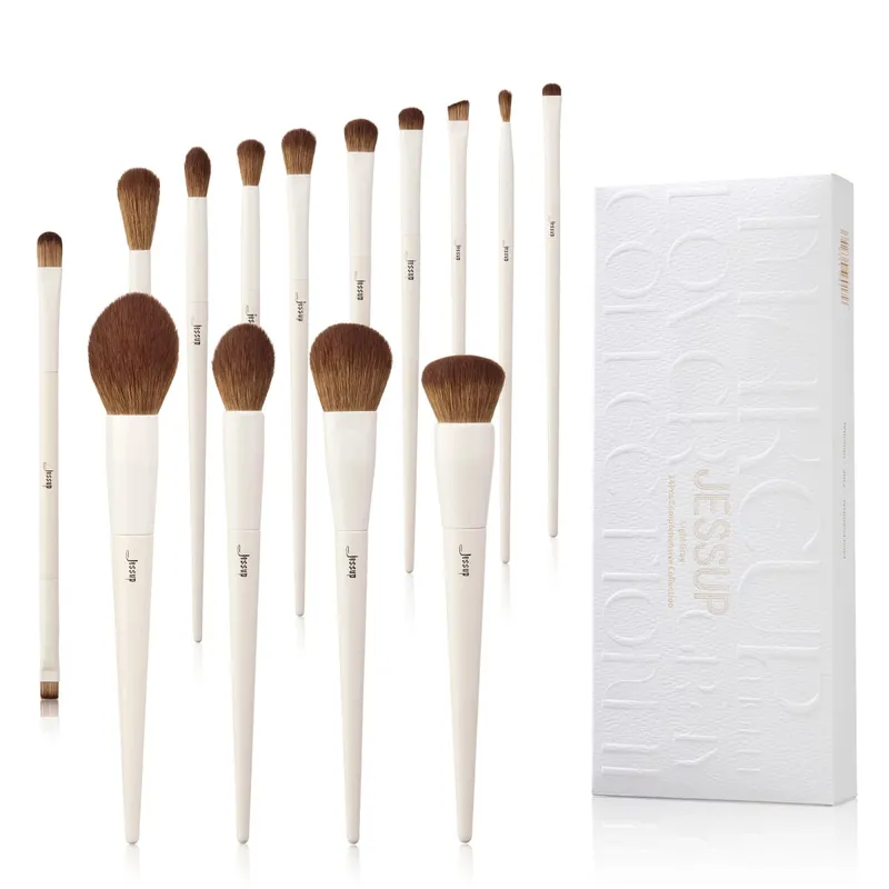 Jessup Makeup Brushes Set 10-14pcs Make Up Brush Contour Foundation Powder Eyeshadow Highlight Blending Concealer Liner T336