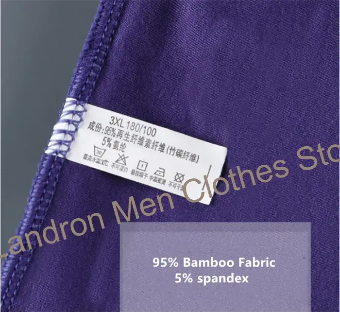 Bamboo Fiber Soft Boxers Man 140KG Plus Size 8XL 7XL 6XL Male Boxershorts Oversized Underpants Breathable Underwear Solid Pantie