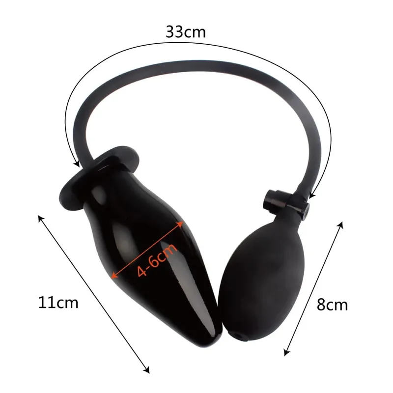 Anal Dilator Silicone Massager Expandable Butt Plug Inflatable Anal Plug Sex Toys for Women Men