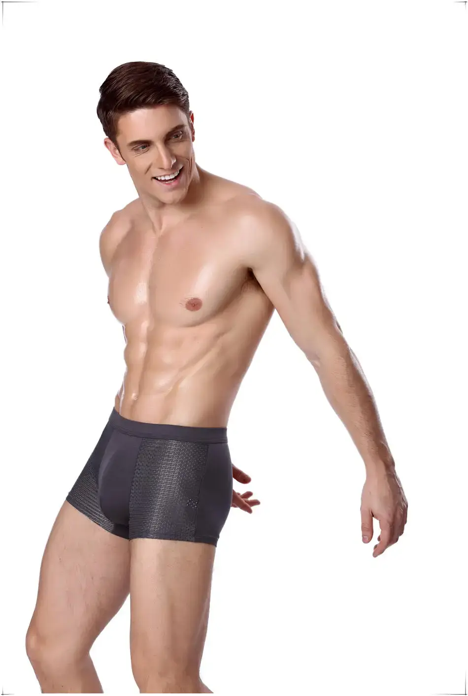 8pcs/Lot Underwear Boxer shorts male underpants men's mesh summer man sexy hot pouch panties large sizes 5xl 6xl 7xl 8xl trunks — image 7