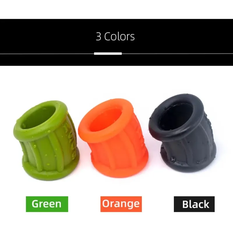 Soft Liquid Silicone Stretchable Scrotum Bondage Penis Ring Ball Stretcher Men Ejaculation Delay Cock Ring Chastity Cage Sex Toy