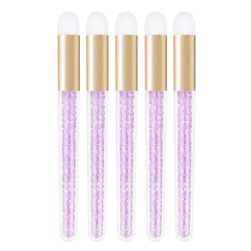 5 τμχ Diamond Clean Nose Brushes Brown Nose Blackhead Comedones Cleaning Brush Professional Eyelash Extensions Makeup