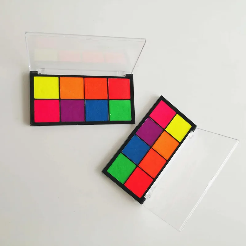 Προσαρμογή 8-χρωμάτων Face Body Painting Αποδοχή Micro Palettes Makeup