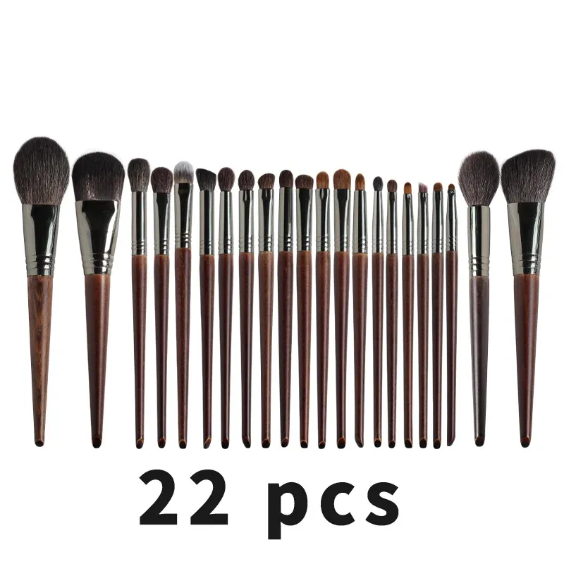 OVW Make-upborstelset Professioneel gereedschap Geitenhaar Poeder Blusher Oogschaduw Blending Foundation Cosmetisch voor make-up