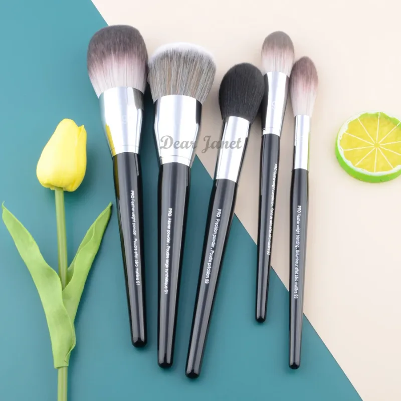 Βούρτσες μακιγιάζ σειράς S Pro Powder fan foundation blusher highlight Πινέλο μακιγιάζ Μεγάλο μέγεθος μαύρη λαβή συνθετικά μαλλιά Καλοφτιαγμένο