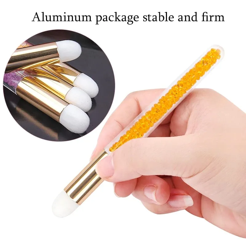 5 τμχ Diamond Clean Nose Brushes Brown Nose Blackhead Comedones Cleaning Brush Professional Eyelash Extensions Makeup
