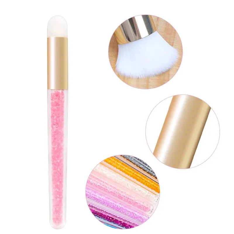 5 τμχ Diamond Clean Nose Brushes Brown Nose Blackhead Comedones Cleaning Brush Professional Eyelash Extensions Makeup