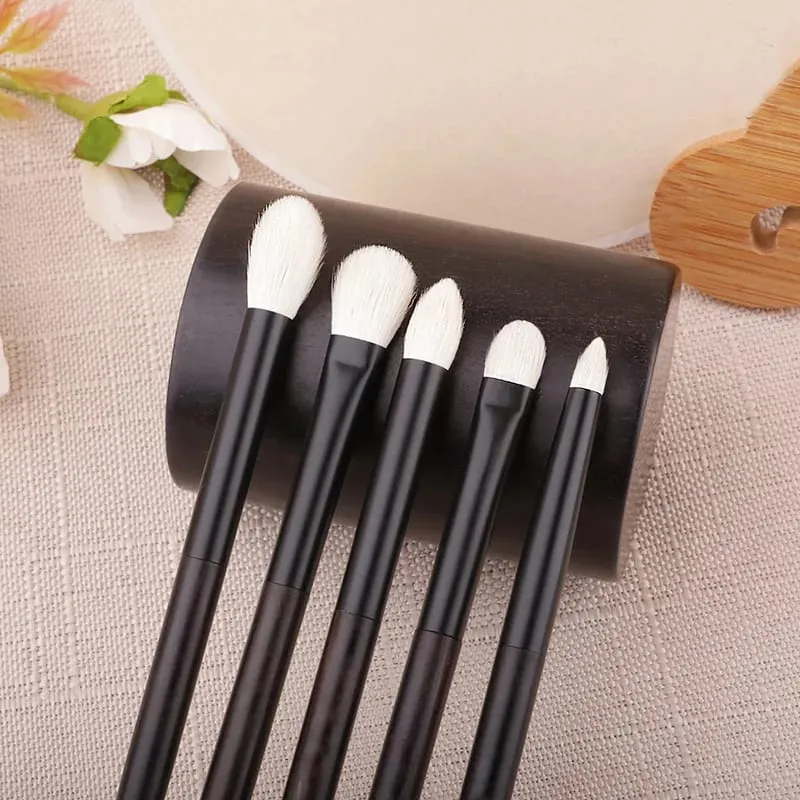 Q1-1 Professionele Handgemaakte Make-up Kwasten Set Ultrazachte Saibikoho Geitenhaar Oogschaduw Mengborstel Cosmetische Make-up Borstel