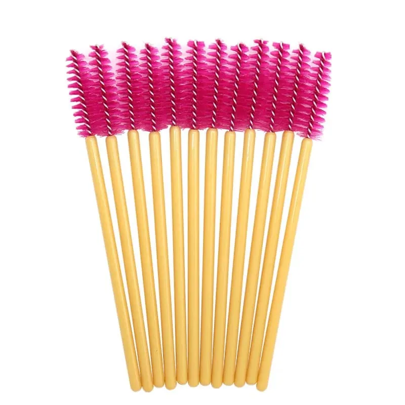 50pcs Makintab na Disposable Eyelash Brush Applicator Wands Curler Mascara Eyebrow Makeup Tools Spoolers Comb Wands Spoolies Brushes — image 22