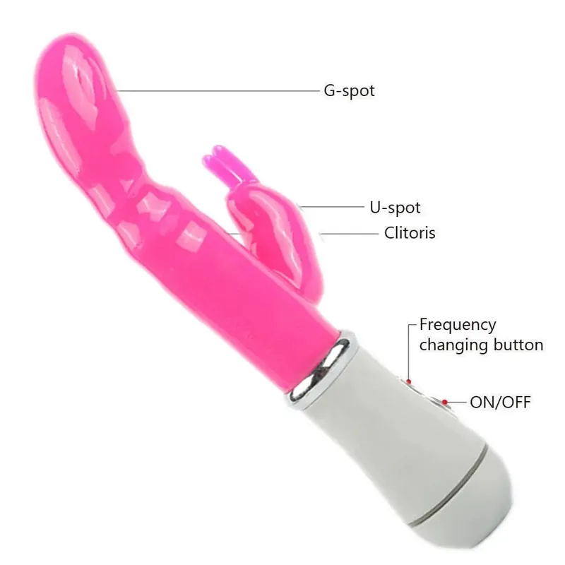 G Spot ארנב ויברטור לנשים כפול רטט דילדו עמיד למים נקבה נרתיק דגדגן לעיסוי צעצועי מין למבוגרים מוצרים ארוטיים