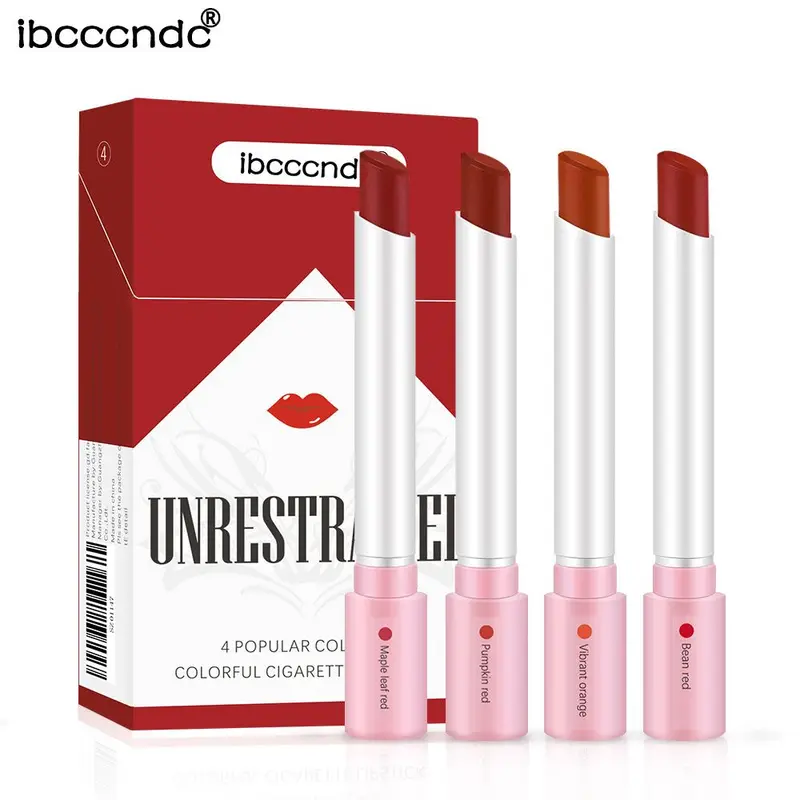 4-Lasting Stick Waterproof Lip Set - Μακράς διάρκειας Matte Lipstick με Διαφανές Φινίρισμα - Τέλειο δώρο για την ημέρα του Αγίου Βαλεντίνου