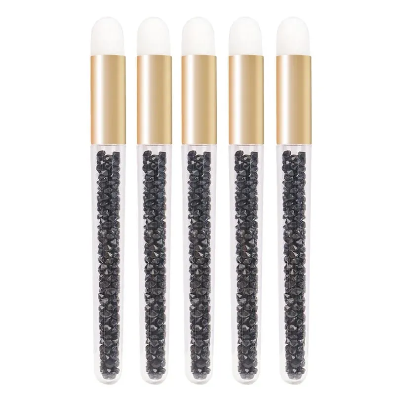 5 τμχ Diamond Clean Nose Brushes Brown Nose Blackhead Comedones Cleaning Brush Professional Eyelash Extensions Makeup
