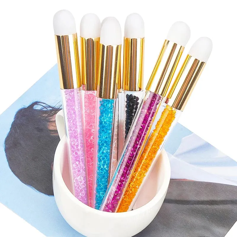 5 τμχ Diamond Clean Nose Brushes Brown Nose Blackhead Comedones Cleaning Brush Professional Eyelash Extensions Makeup