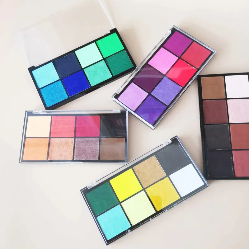 Προσαρμογή 8-χρωμάτων Face Body Painting Αποδοχή Micro Palettes Makeup
