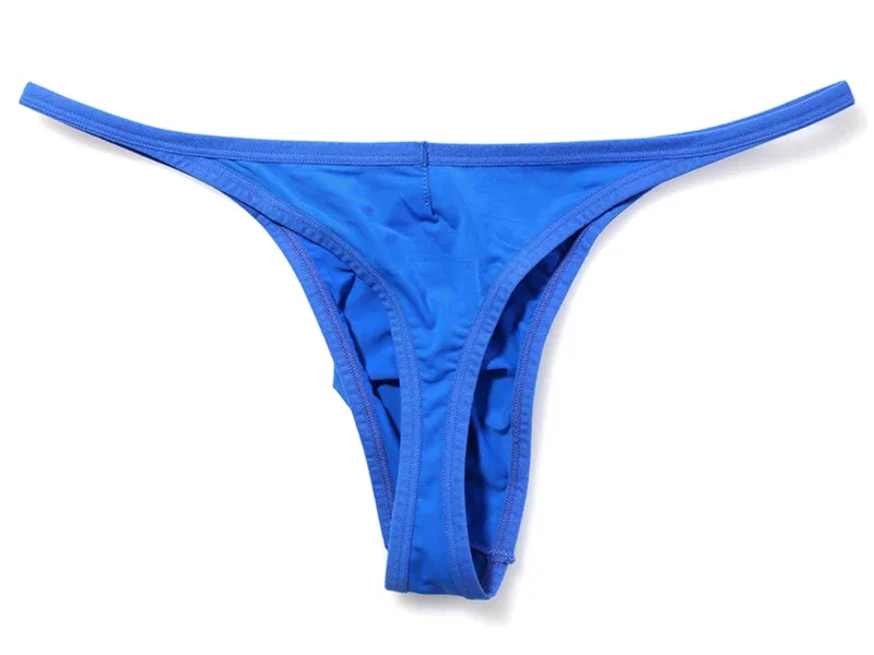 Men's Breathable Quick-Dry Fabric Thong Comfortable Briefs Low-Rise Underwear Sexy Innerwear Fashionable Brave Person