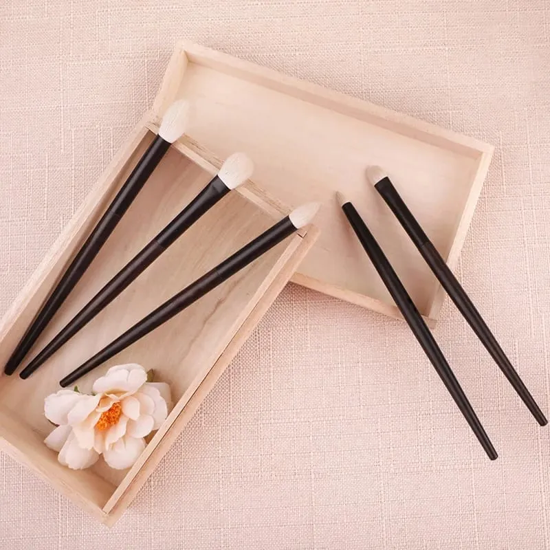 Q1-1 Professionele Handgemaakte Make-up Kwasten Set Ultrazachte Saibikoho Geitenhaar Oogschaduw Mengborstel Cosmetische Make-up Borstel