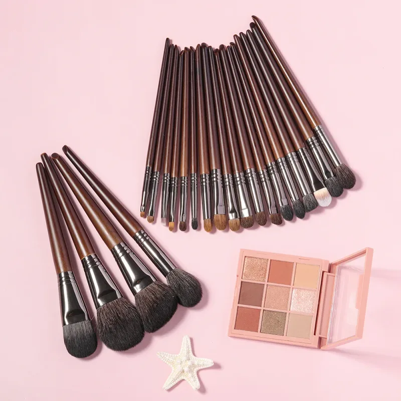 OVW Make-upborstelset Professioneel gereedschap Geitenhaar Poeder Blusher Oogschaduw Blending Foundation Cosmetisch voor make-up