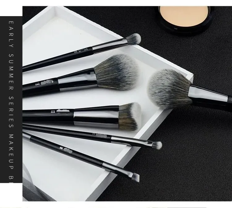 1 Buah Kuas Rias Bedak Kipas Kuas Rias Kontur Bedak Pengaturan Selesai Bronzer Alat Kecantikan Praktis Perona Pipi Profesional