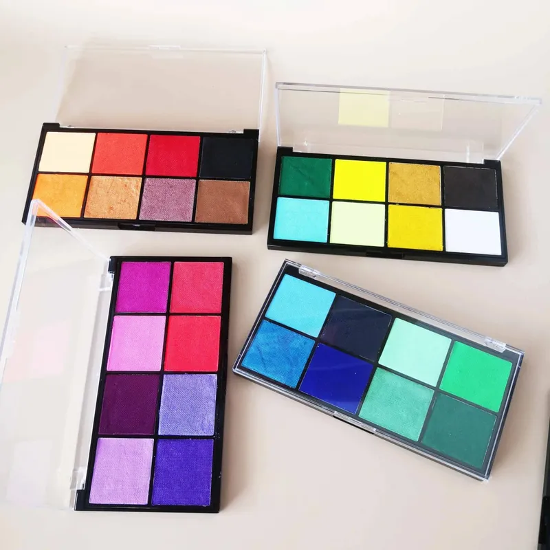Προσαρμογή 8-χρωμάτων Face Body Painting Αποδοχή Micro Palettes Makeup