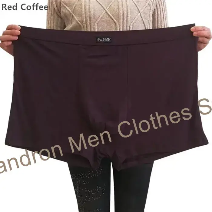 Bamboo Fiber Soft Boxers Man 140KG Plus Size 8XL 7XL 6XL Male Boxershorts Oversized Underpants Breathable Underwear Solid Pantie
