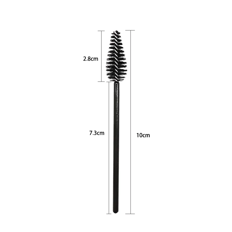 200 Stuks Handvat Wegwerp Waterdruppelvorm Cosmetische Borstel Nylon Mascara Wands Wimpers Make-Up Kwasten Wimper Extension Gereedschap