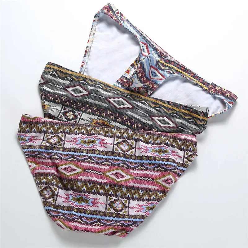 3PCS Briefs Mens Underwear Calzoncillos Hombre Slip Cotton Male Jockstrap Underpants Underware Man Pouch Brief