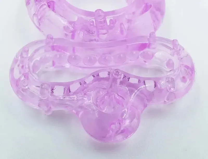 lasting ring clitoris vibrator triple ball loop Massager masturbation Vibrating cocking delay ejaculation vibe Sex Toys For man