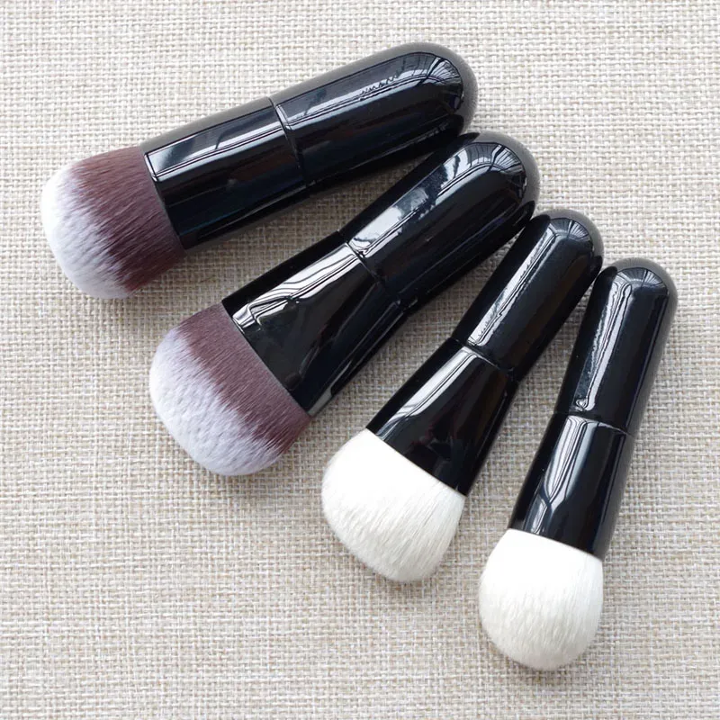 Schattige Baby Professionele Handgemaakte Make-up Kwasten Zachte Synthetische Saikoho Geitenhaar Blush Contour Foundation Brush Make-up Borstel