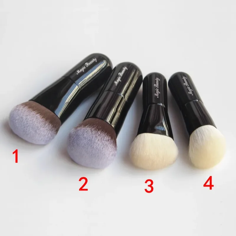 Schattige Baby Professionele Handgemaakte Make-up Kwasten Zachte Synthetische Saikoho Geitenhaar Blush Contour Foundation Brush Make-up Borstel