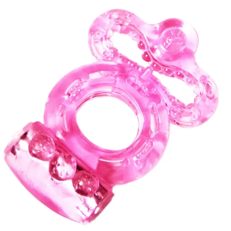 lasting ring clitoris vibrator triple ball loop Massager masturbation Vibrating cocking delay ejaculation vibe Sex Toys For man