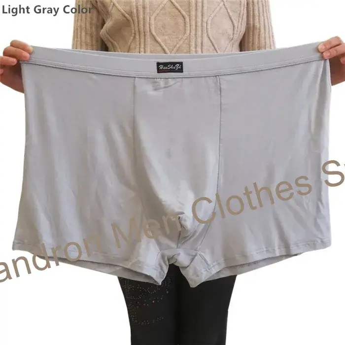 Bamboo Fiber Soft Boxers Man 140KG Plus Size 8XL 7XL 6XL Male Boxershorts Oversized Underpants Breathable Underwear Solid Pantie