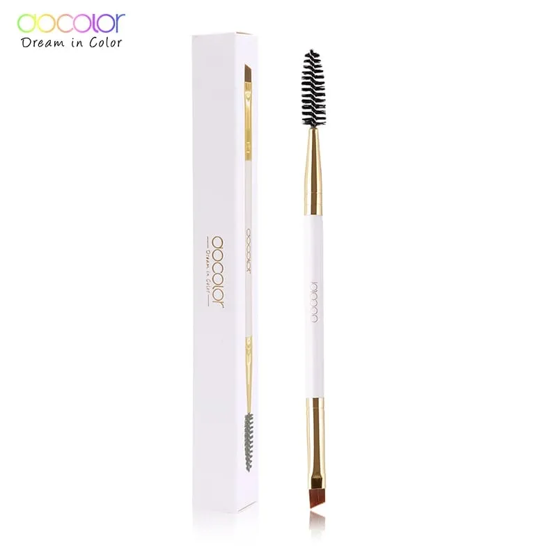 Docolor Kuas Alis + Sisir Alis Kuas Alis Kecantikan Kuas Makeup Profesional untuk Kuas Alis Mata Kuas Pencampur Mata