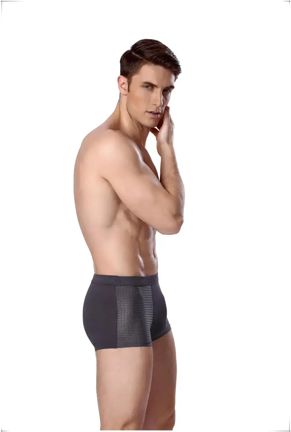 8pcs/Lot Underwear Boxer shorts male underpants men's mesh summer man sexy hot pouch panties large sizes 5xl 6xl 7xl 8xl trunks — image 8