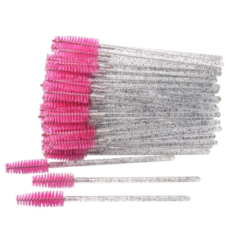 50pcs Makintab na Disposable Eyelash Brush Applicator Wands Curler Mascara Eyebrow Makeup Tools Spoolers Comb Wands Spoolies Brushes — image 17