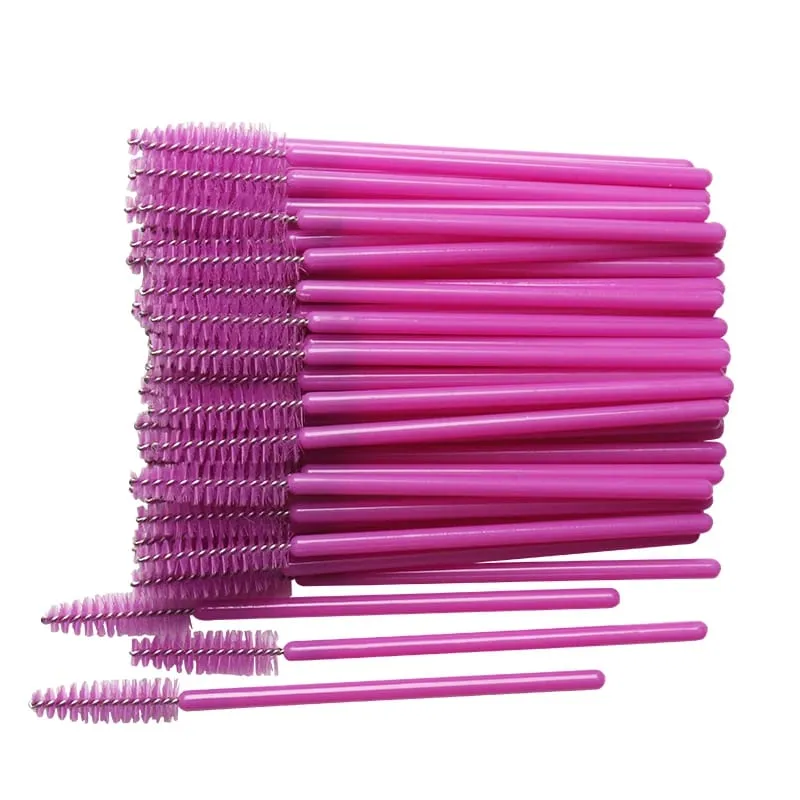 50pcs Makintab na Disposable Eyelash Brush Applicator Wands Curler Mascara Eyebrow Makeup Tools Spoolers Comb Wands Spoolies Brushes — image 24