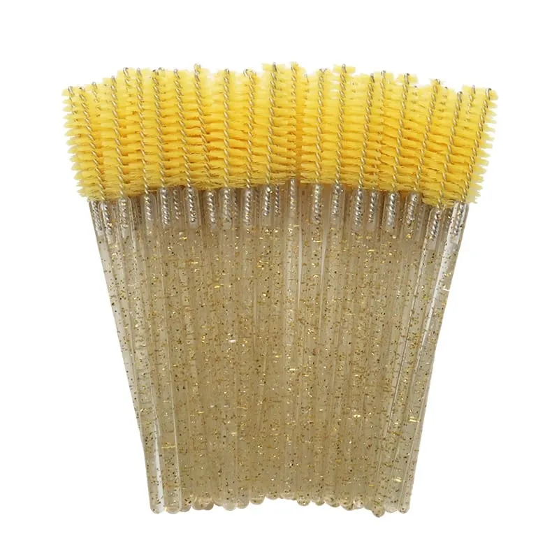 50pcs Makintab na Disposable Eyelash Brush Applicator Wands Curler Mascara Eyebrow Makeup Tools Spoolers Comb Wands Spoolies Brushes — image 13