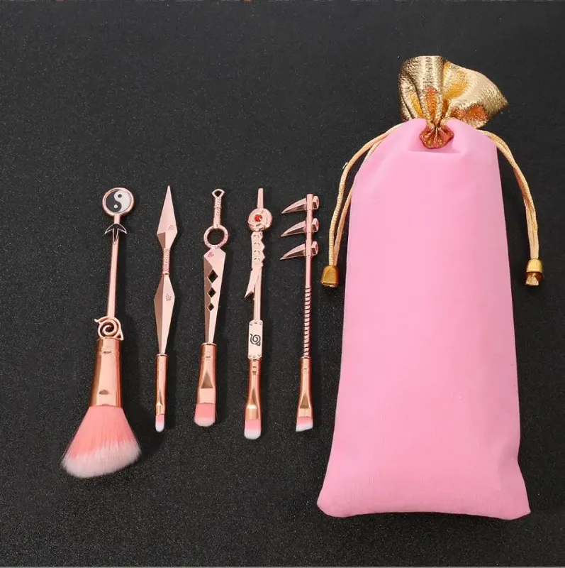 5 stks/set Japanse Anime Make-Up Borstel Set Foundation borstels Oogschaduw Concealer Blush Brush set Make Up Brush Tool Kit T2081