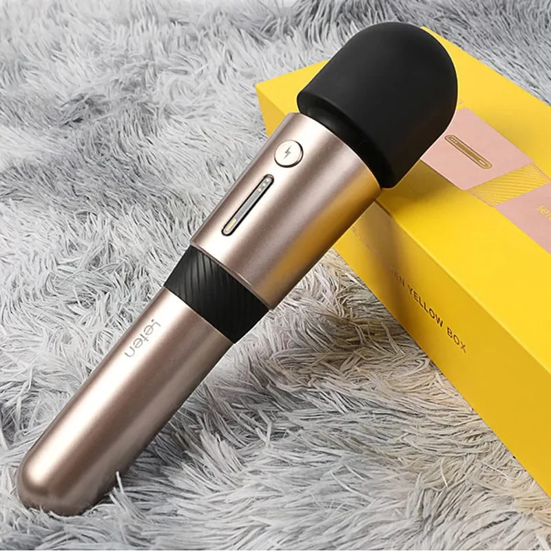 Leten Lightning 3 Powerful Vibrator Big Head Magic AV Wand Massager Female Nipple Clitoris Stimulater Adult Sex Toys For Women