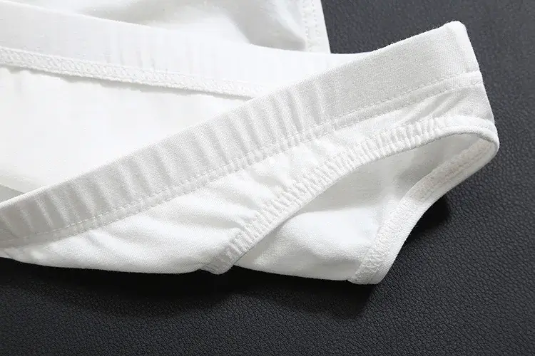 Men's Underwear Solid Color Summer Cotton Underpants Male Shorts Sexy Briefs Big Size Seamless Man Panties For Men