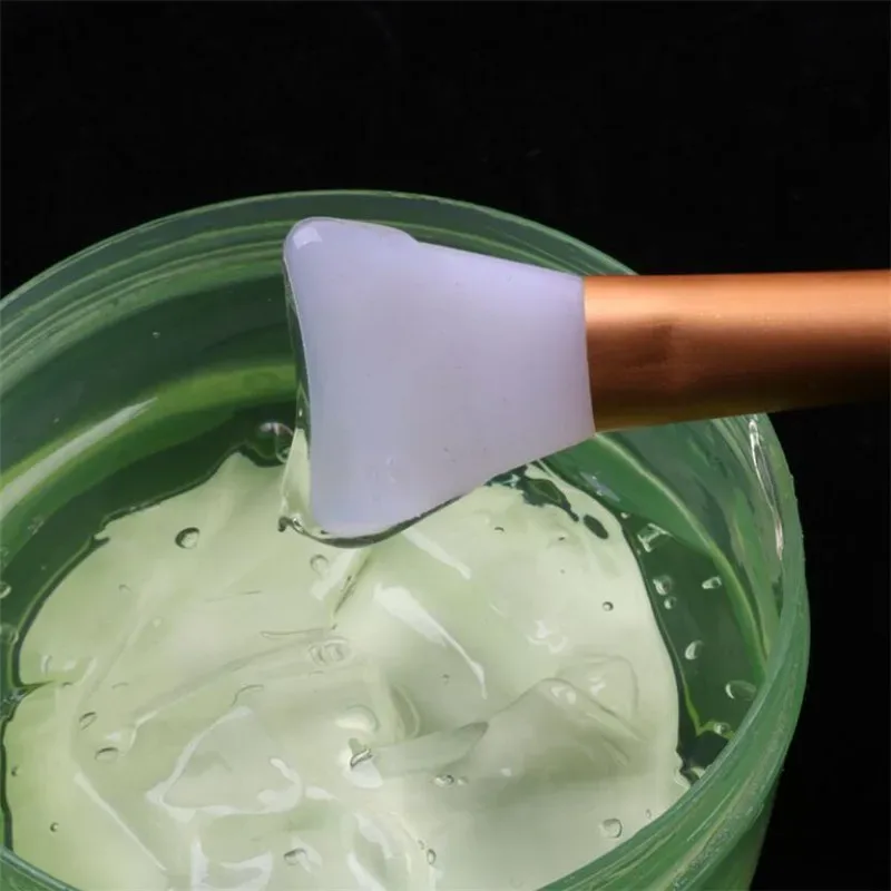 1 Buah Kuas Rias Profesional Kuas Masker Wajah Gel Silikon DIY Alat Kecantikan Kosmetik Kuas Foundation Riasan Pencampur Lumpur Wajah